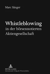 Title: Whistleblowing in der börsennotierten Aktiengesellschaft
