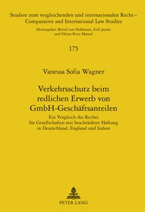 Title: Verkehrsschutz beim redlichen Erwerb von GmbH-Geschäftsanteilen