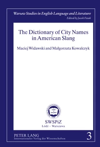Title: The Dictionary of City Names in American Slang