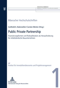 Titel: Public Private Partnership