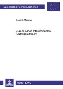 Title: Europäisches Internationales Kartelldeliktsrecht