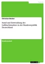 Titre: Stand und Entwicklung des Luftfrachtmarktes in der Bundesrepublik Deutschland