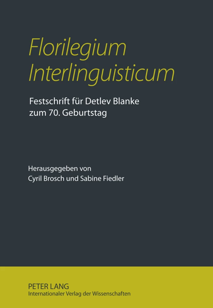 Titel: «Florilegium Interlinguisticum»