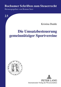 Title: Die Umsatzbesteuerung gemeinnütziger Sportvereine
