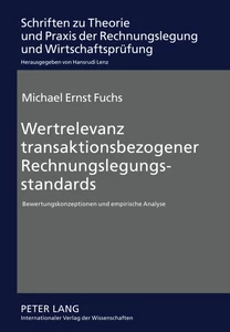 Title: Wertrelevanz transaktionsbezogener Rechnungslegungsstandards