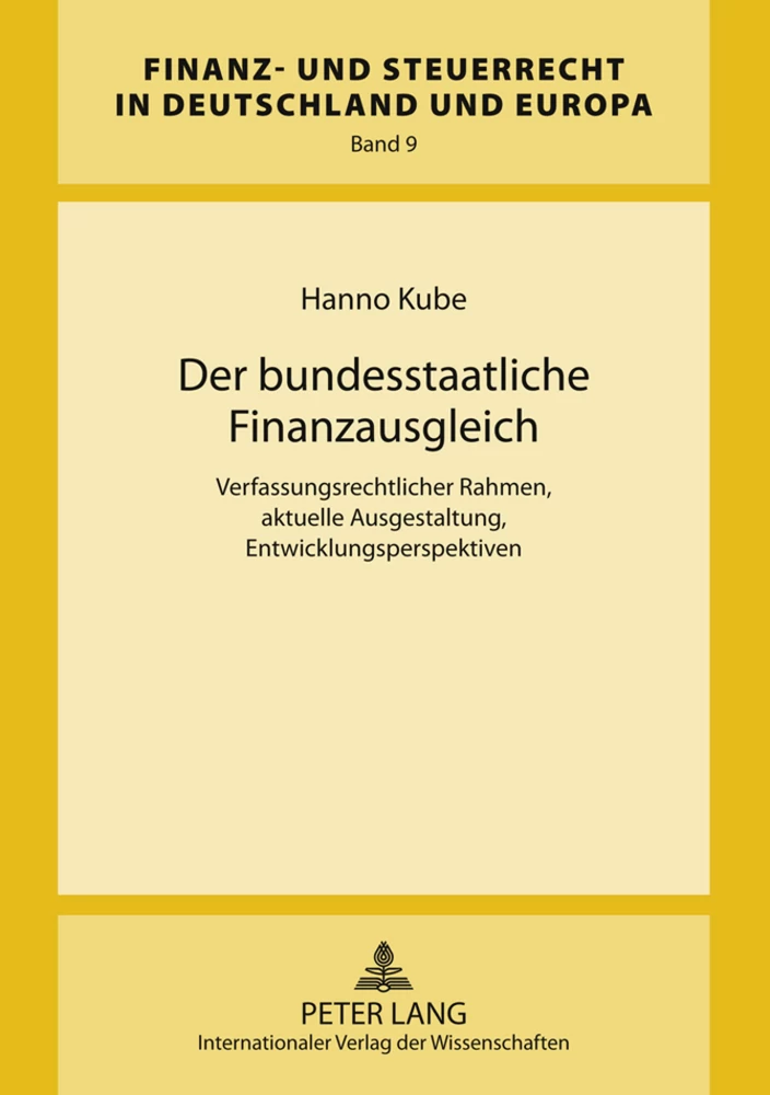 Title: Der bundesstaatliche Finanzausgleich