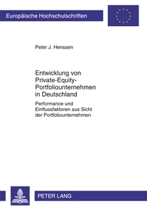 Titel: Entwicklung von Private-Equity-Portfoliounternehmen in Deutschland