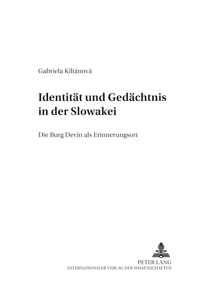 Titel: Identität und Gedächtnis in der Slowakei