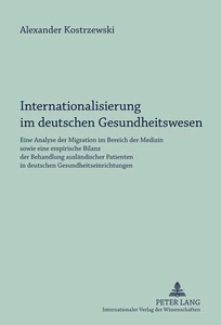 Title: Internationalisierung im deutschen Gesundheitswesen