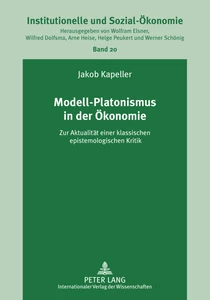 Titel: Modell-Platonismus in der Ökonomie