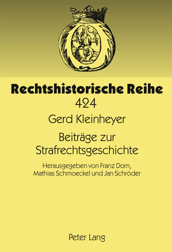 Title: Beiträge zur Strafrechtsgeschichte
