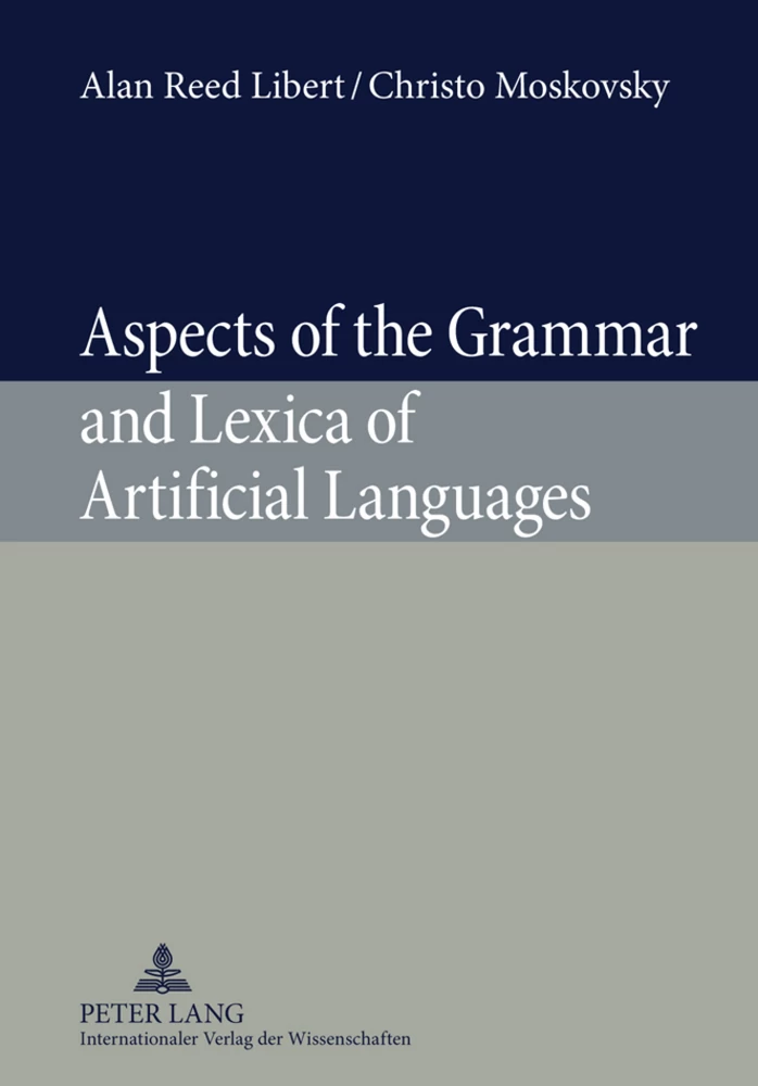 Title: Aspects of the Grammar and Lexica of Artificial Languages
