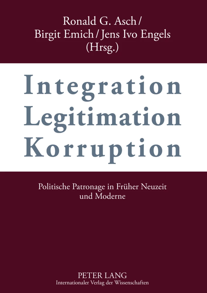 Title: Integration – Legitimation – Korruption- Integration – Legitimation – Corruption