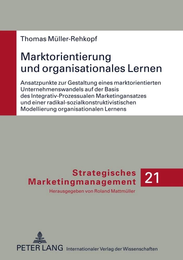 Titel: Marktorientierung und organisationales Lernen