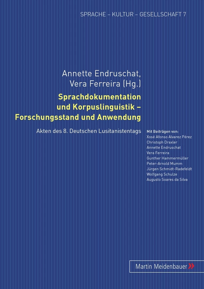 Titel: Sprachdokumentation und Korpuslinguistik – Forschungsstand und Anwendung