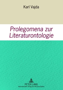 Title: Prolegomena zur Literaturontologie