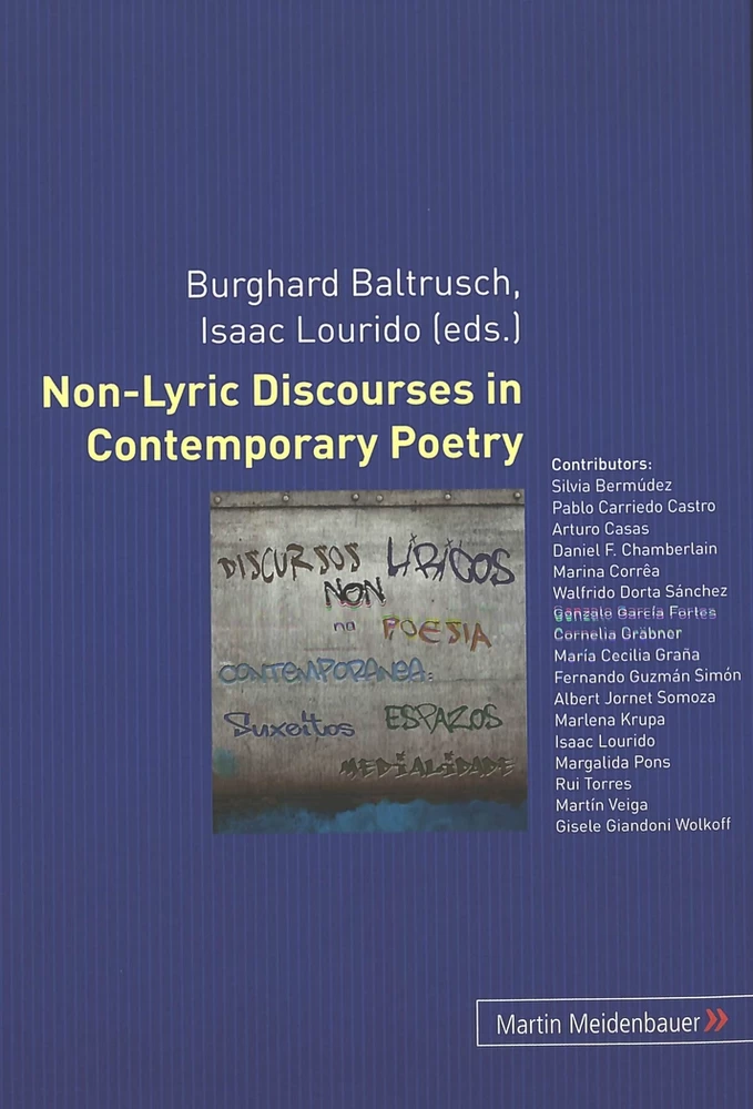 Title: Non-Lyric Discourses in Contemporary Poetry