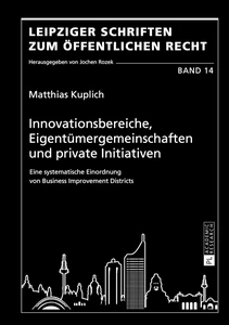 Title: Innovationsbereiche, Eigentümergemeinschaften und private Initiativen