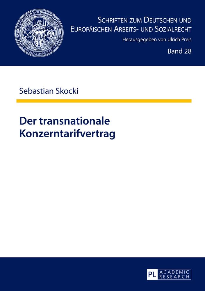 Titel: Der transnationale Konzerntarifvertrag