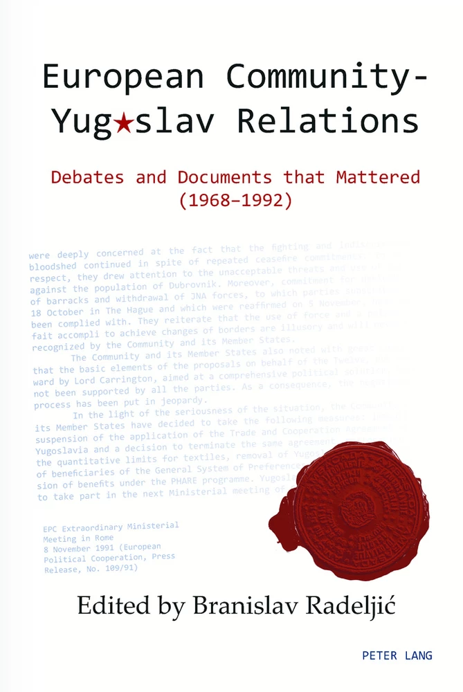 Title: European Community – Yugoslav Relations