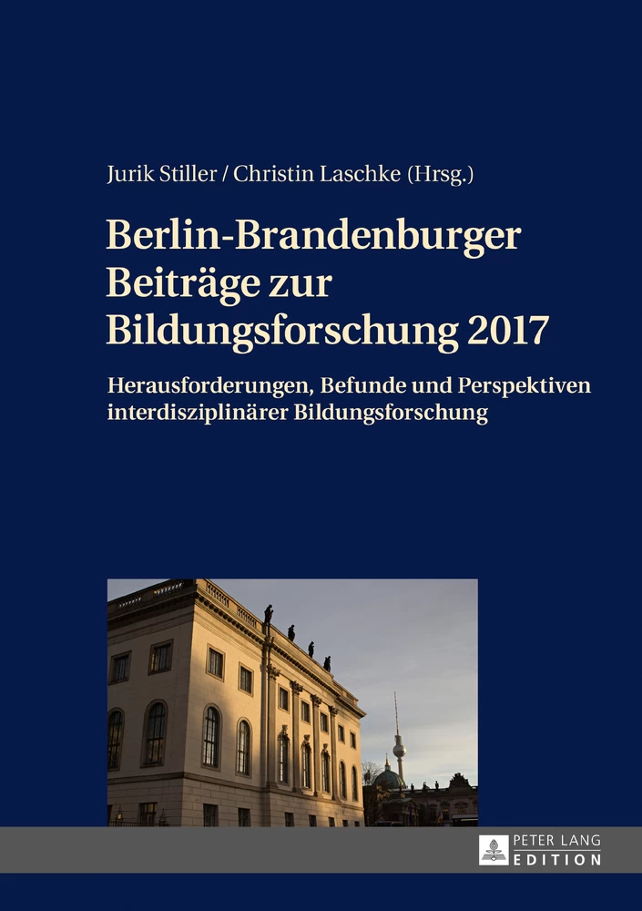 Titel: Berlin-Brandenburger Beiträge zur Bildungsforschung 2017