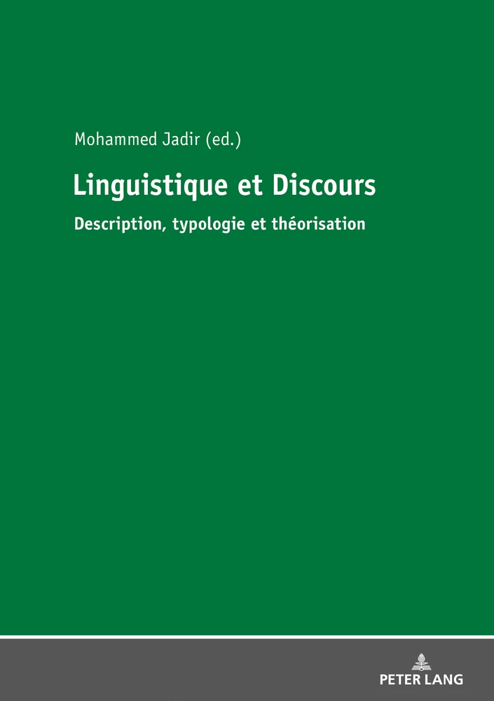 Titre: Linguistique et Discours