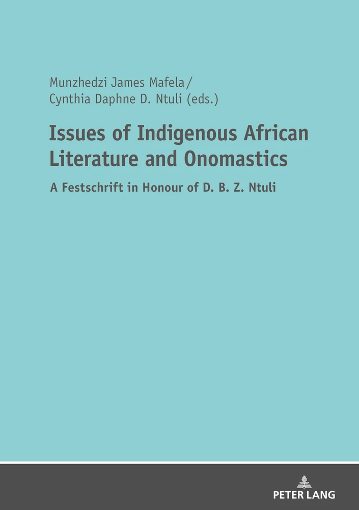 Title: Issues of Indigenous African Literature and Onomastics