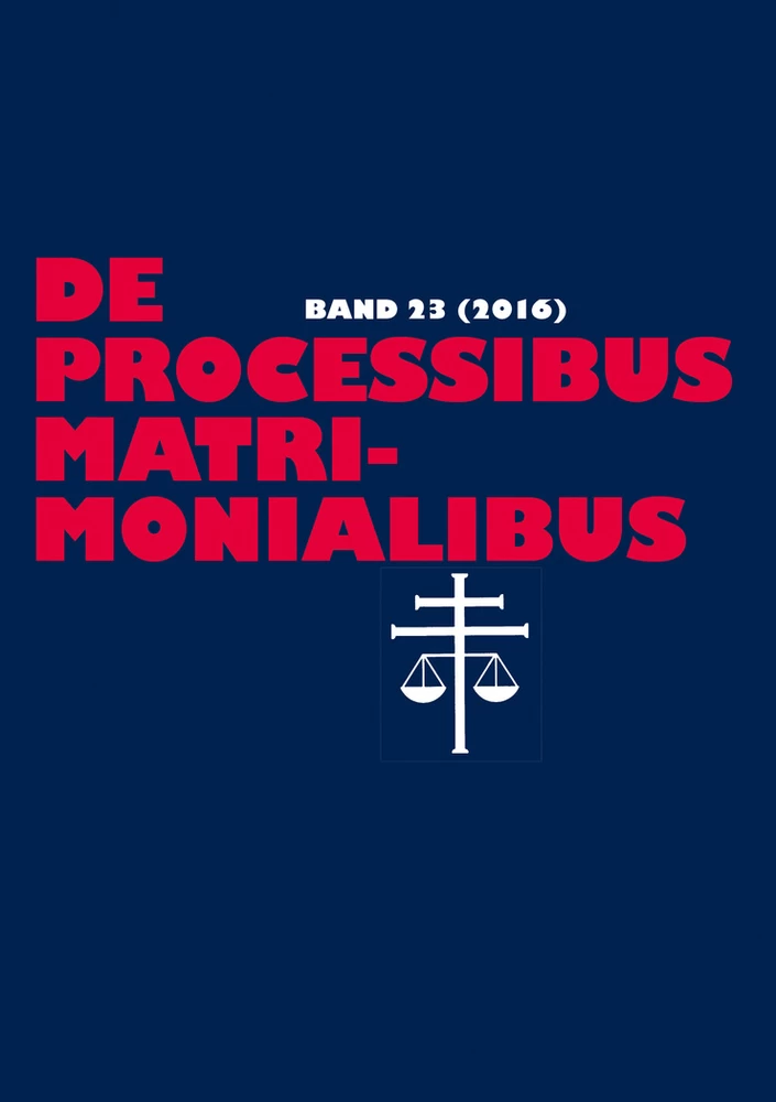 Titel: De processibus matrimonialibus