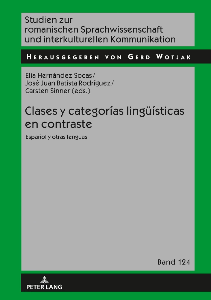Title: Clases y categorías lingüísticas en contraste
