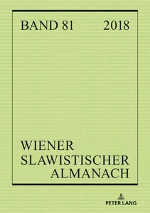 Title: Wiener Slawistischer Almanach Band 81/2018