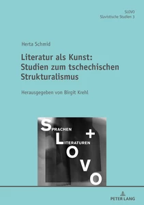 Title: Literatur als Kunst: Studien zum Tschechischen Strukturalismus Herausgegeben von Birgit Krehl