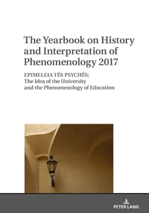 Title: The Yearbook on History and Interpretation of Phenomenology 2017