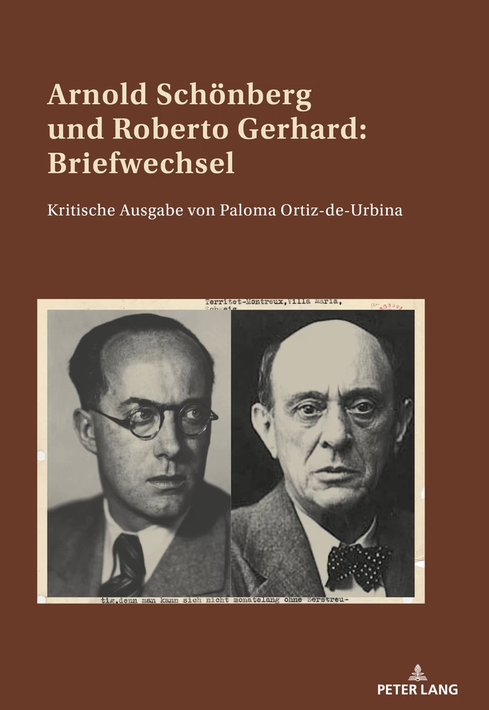 Titel: Arnold Schönberg und Roberto Gerhard: Briefwechsel