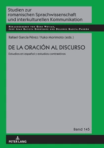 Title: De la oración al discurso: estudios en español y estudios contrastivos 