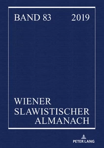 Titel: Wiener Slawistischer Almanach Band 83/2019