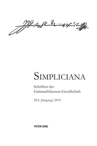Titel: Simpliciana XLI (2019)
