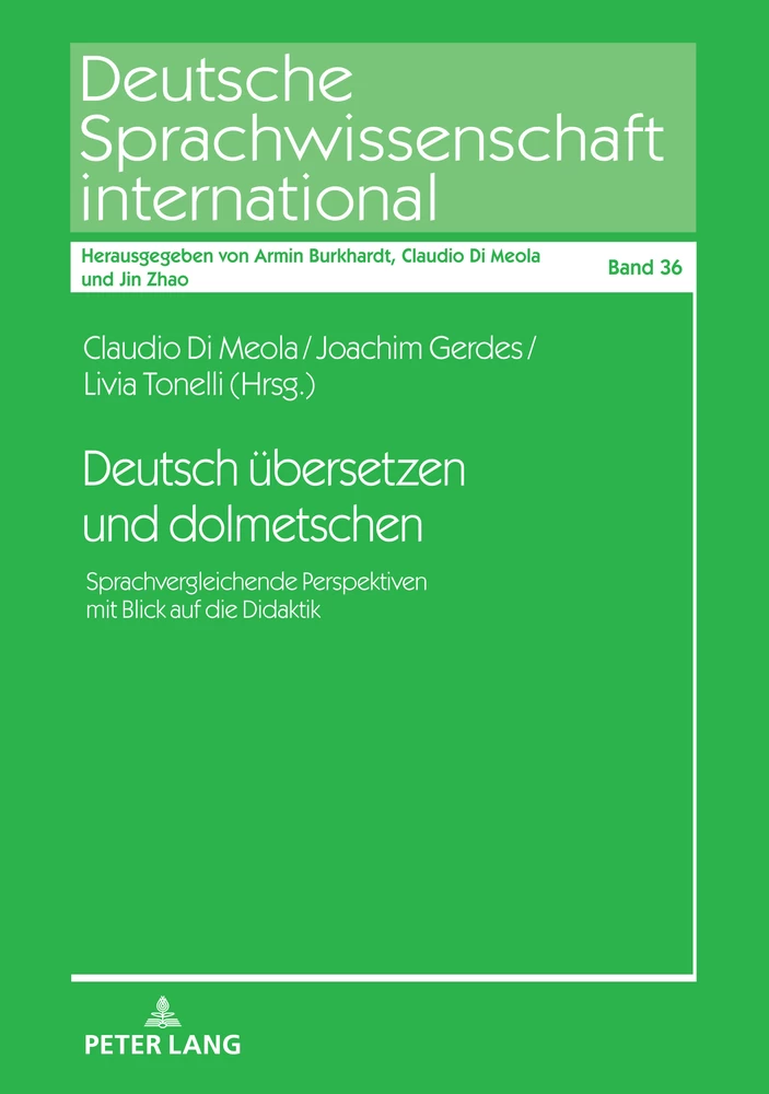 Titel: Deutsch übersetzen und dolmetschen
