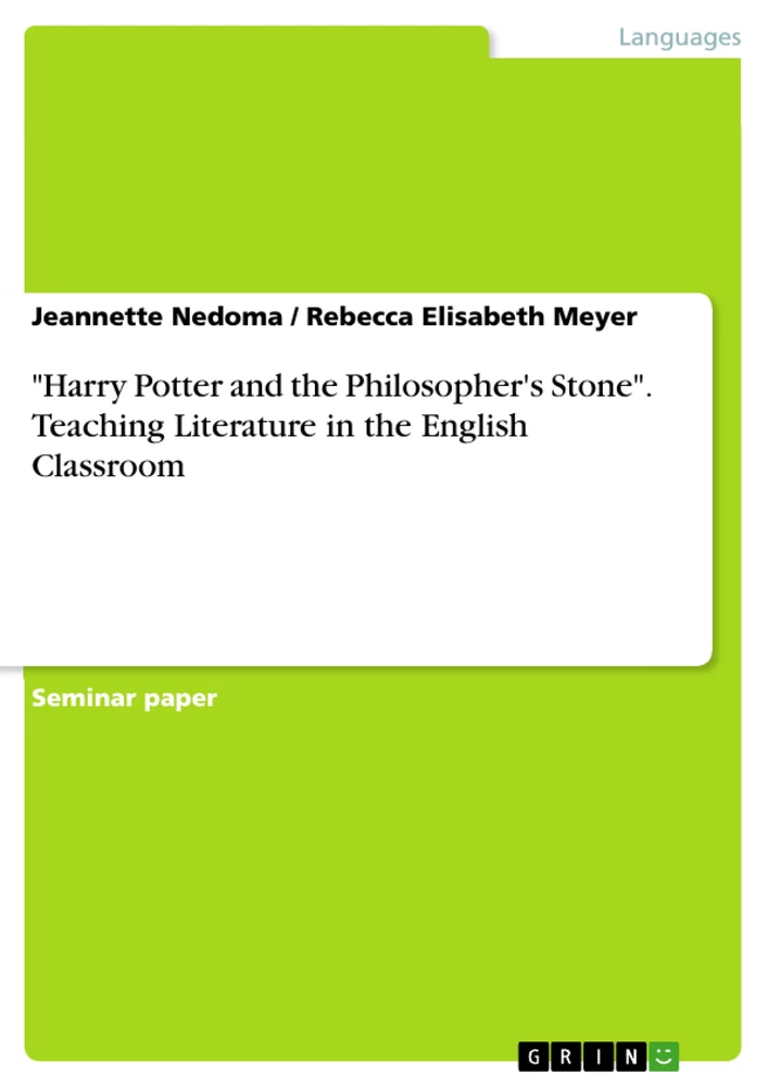 Title: "Harry Potter and the Philosopher's Stone". Teaching  Literature in the English Classroom