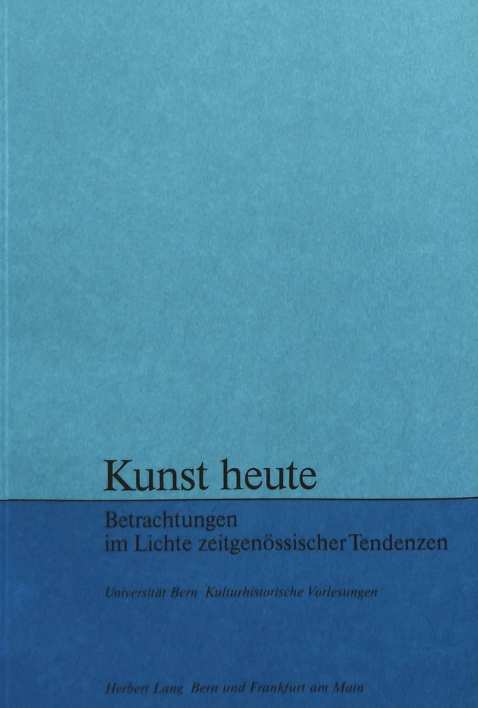 Title: Kunst heute