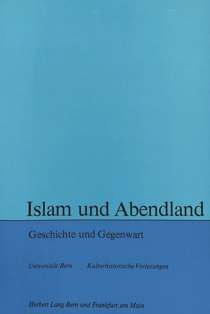 Titel: Islam und Abendland