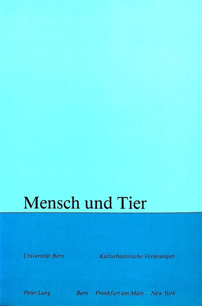Title: Mensch und Tier