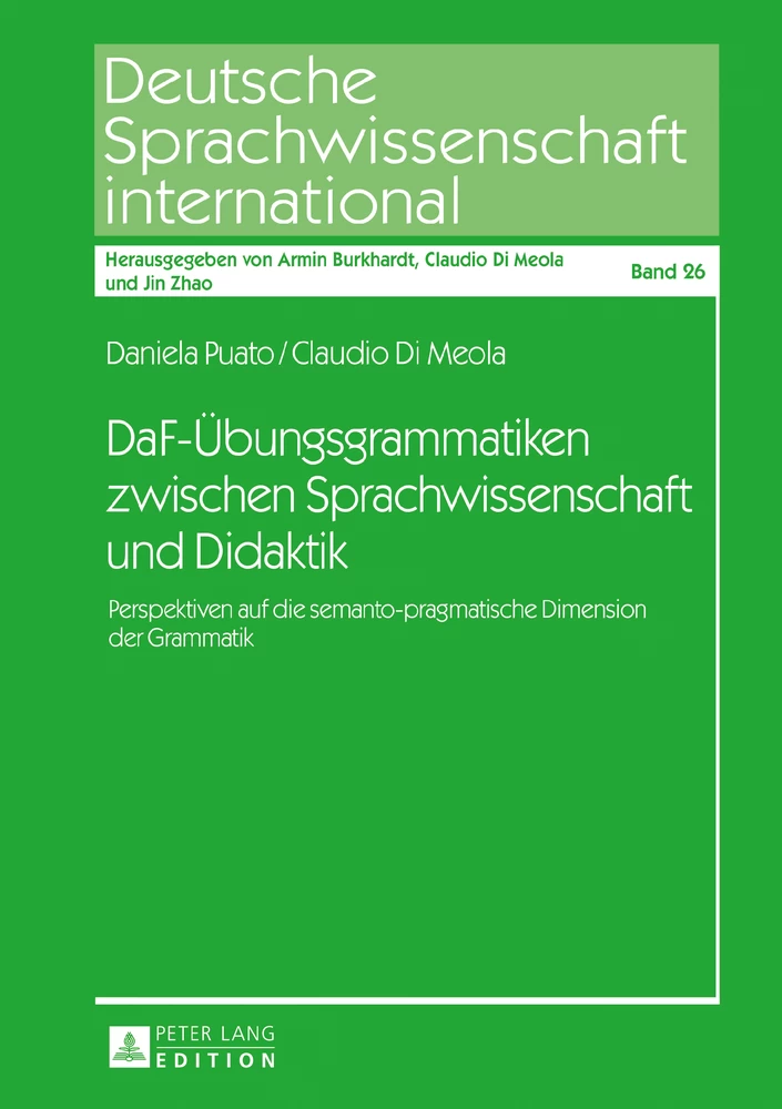 Titel: DaF-Übungsgrammatiken zwischen Sprachwissenschaft und Didaktik