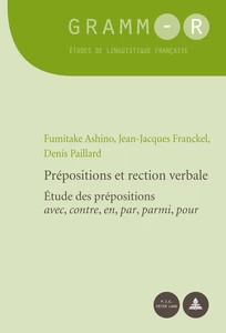 Title: Prépositions et rection verbale