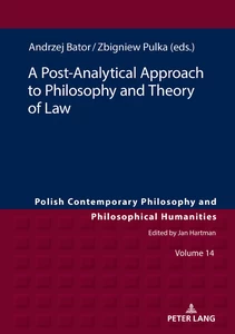 Title: A Post-Analytical Approach to Philosophy and Theory of Law