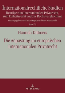 Title: Die Anpassung im europäischen Internationalen Privatrecht
