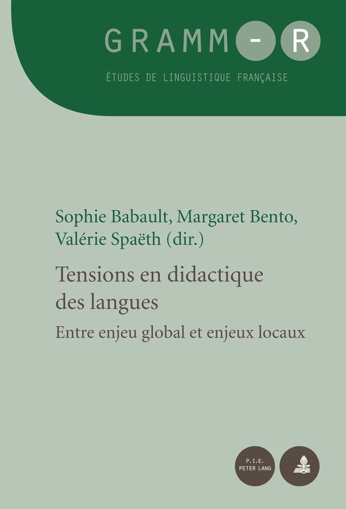 Titre: Tensions en didactique des langues