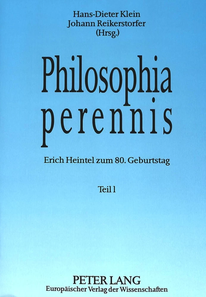 Titel: Philosophia perennis