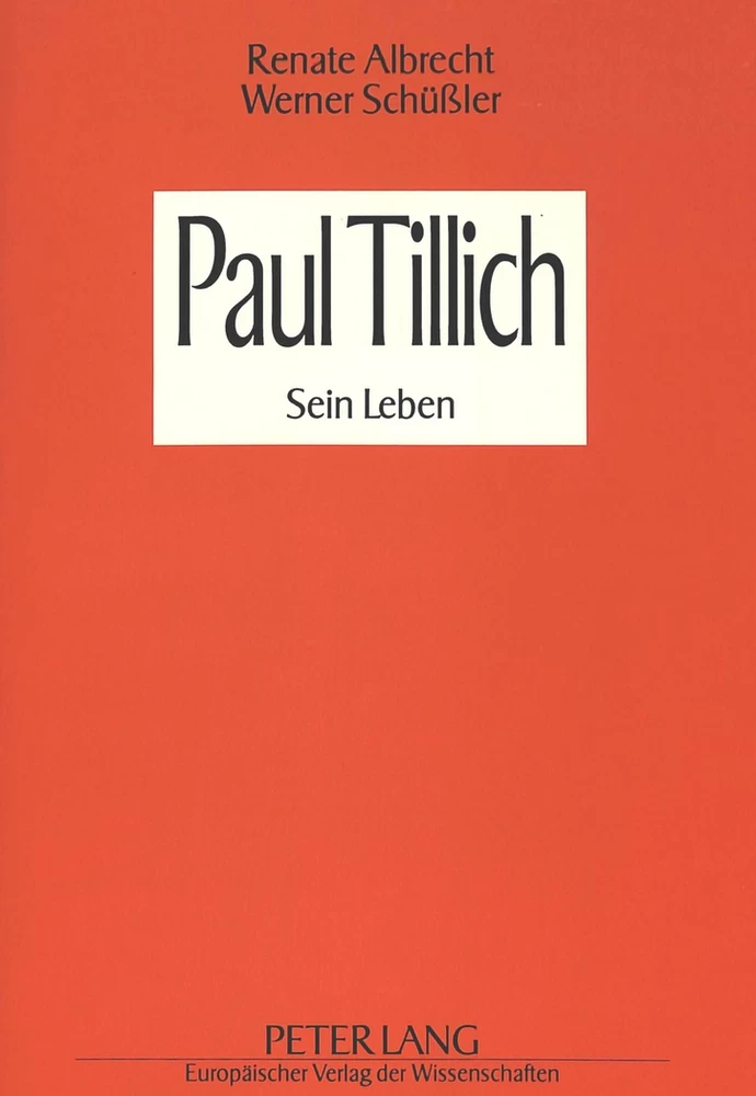 Title: Paul Tillich