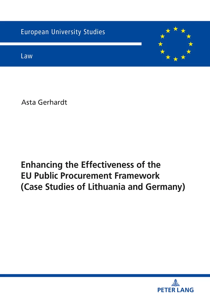 Title: Enhancing the Effectiveness of the EU Public Procurement Framework