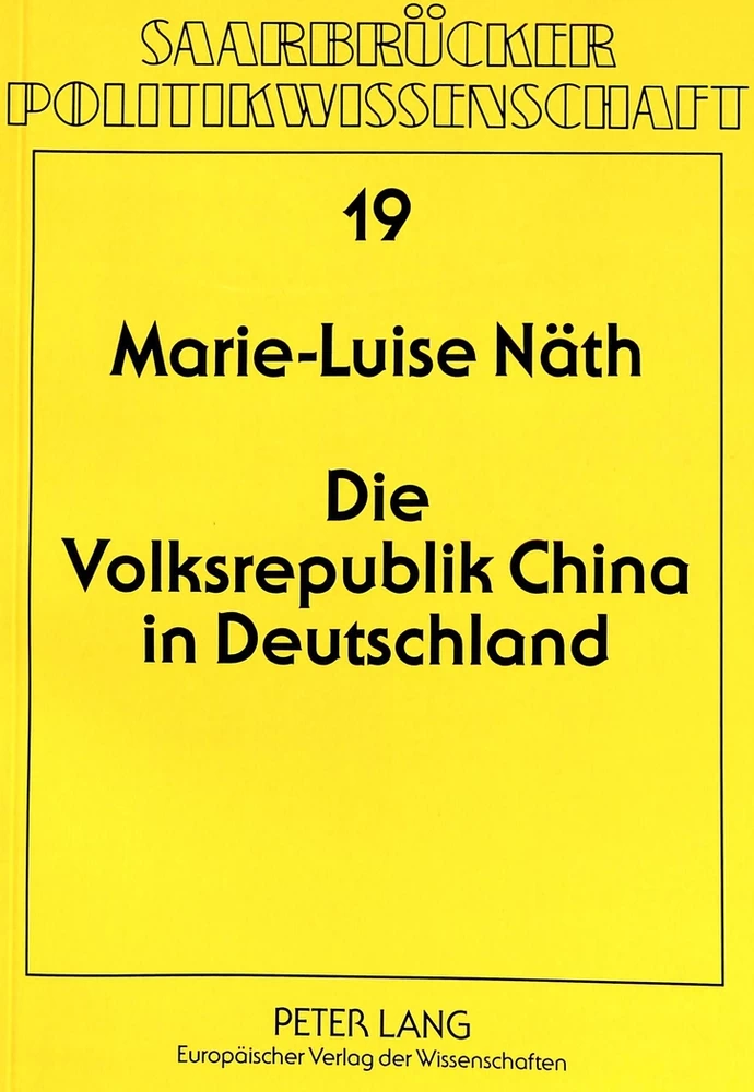 Titel: Die Volksrepublik China in Deutschland